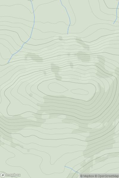 Thumbnail image for Craiglee [Carrick and Galloway] [NX470962] showing contour plot for surrounding peak